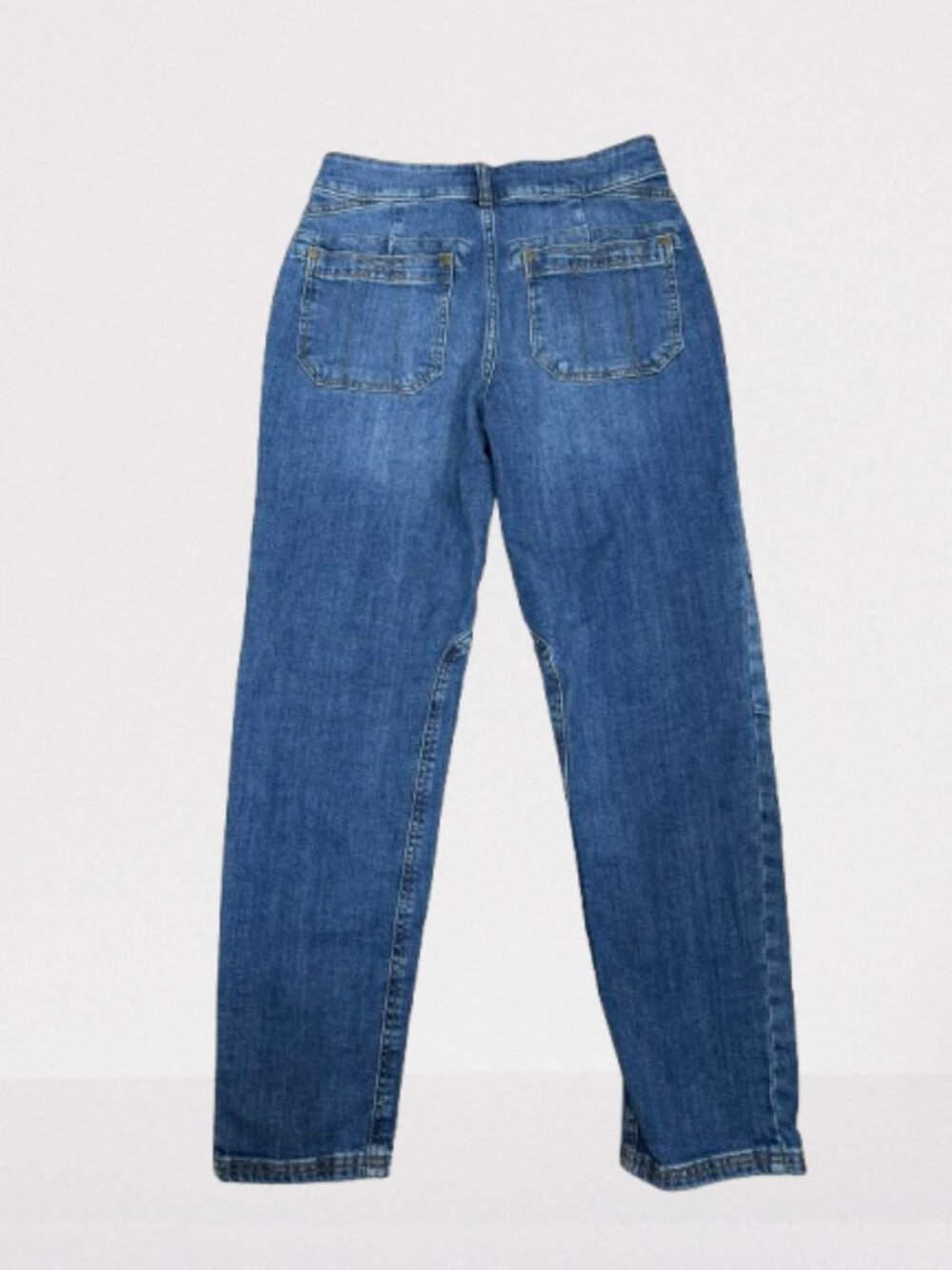 Anthropologie Pilcro The Wanderer Mid-Rise Relaxed Jeans Size 26 Mid Wash - Picture 7 of 11